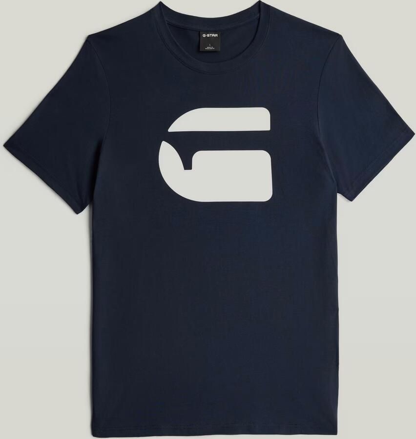 G-Star RAW Logo Slim T-shirt Donkerblauw Heren - Foto 4