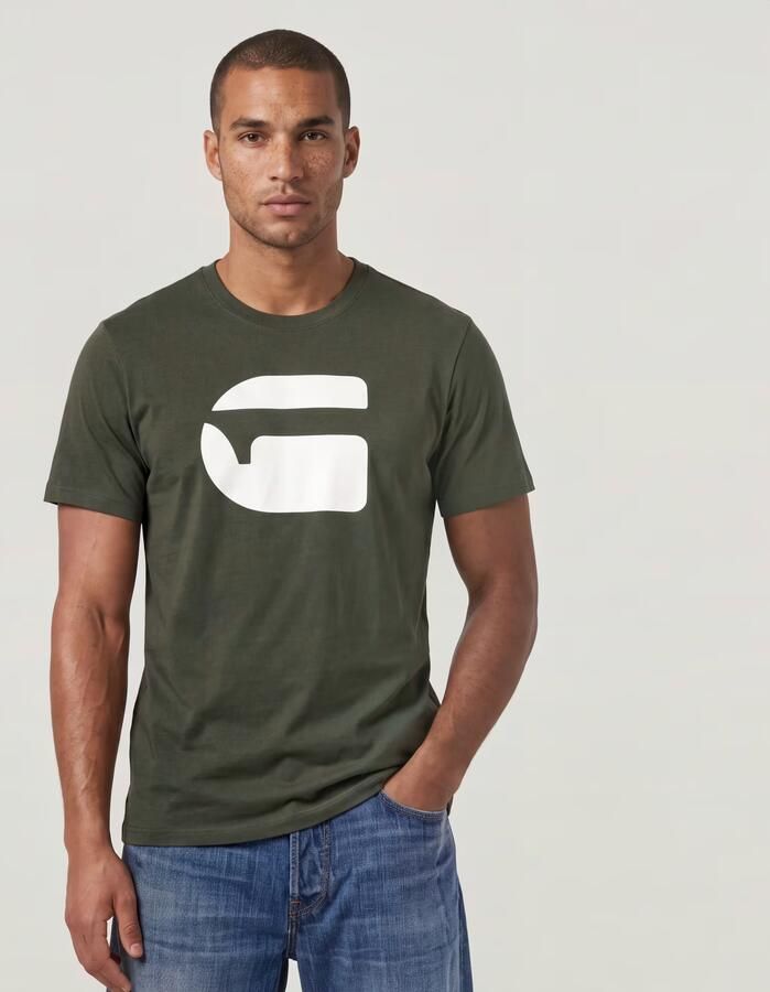 G-Star RAW Logo Slim T-shirt Grijs Heren - Foto 4