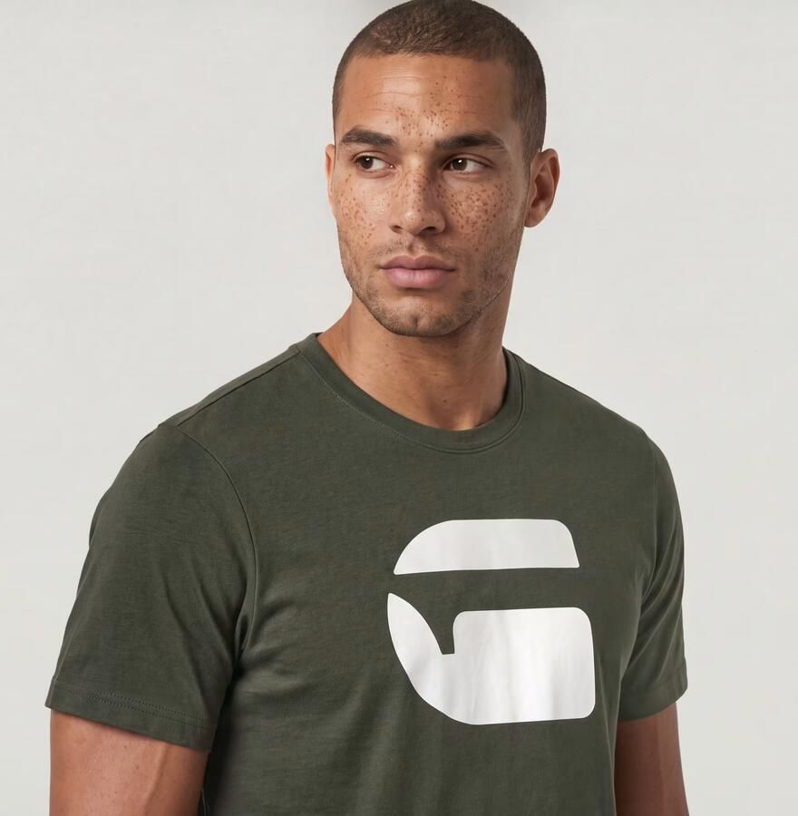 G-Star RAW Logo Slim T-shirt Grijs Heren - Foto 3