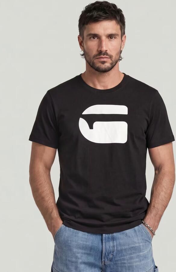 G-Star RAW Logo Slim T-shirt Zwart Heren - Foto 5