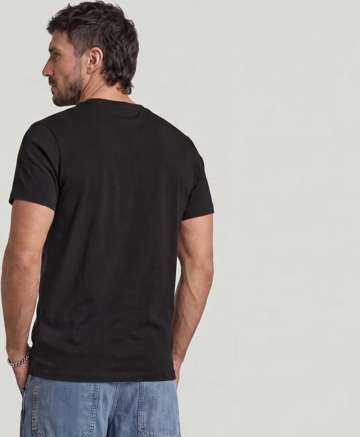 G-Star RAW Logo Slim T-shirt Zwart Heren - Foto 3
