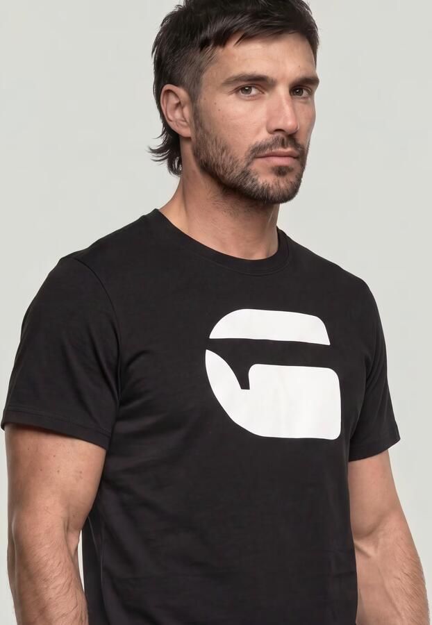 G-Star RAW Logo Slim T-shirt Zwart Heren - Foto 4