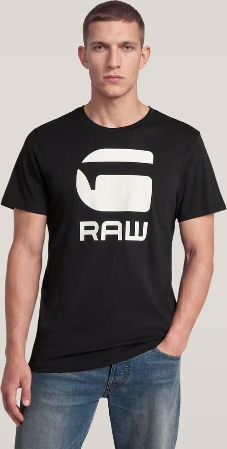 G-Star RAW Logo Slim T-shirt Zwart Heren - Foto 4