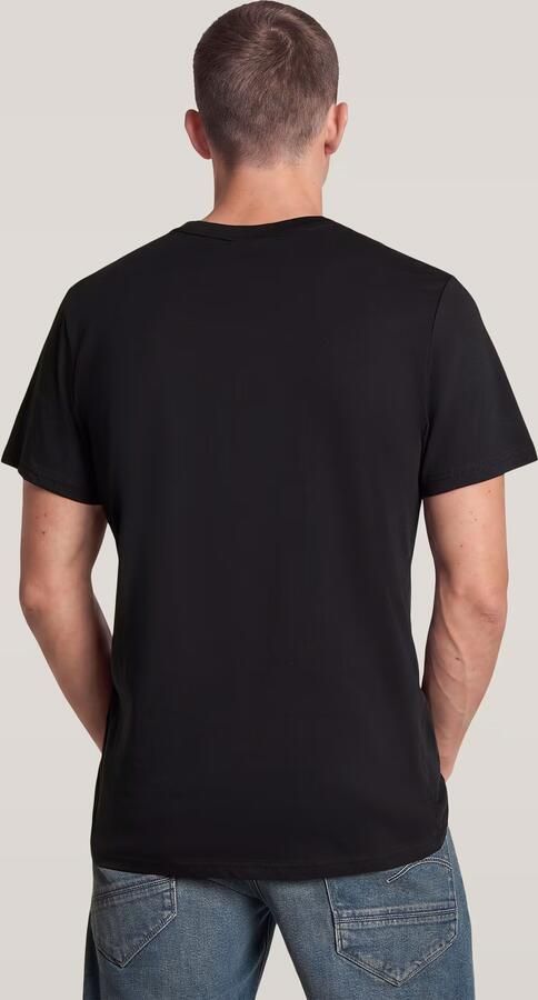 G-Star RAW Logo Slim T-shirt Zwart Heren - Foto 3