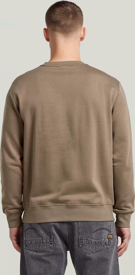 G-Star RAW Logo Sweater Bruin Heren - Foto 5