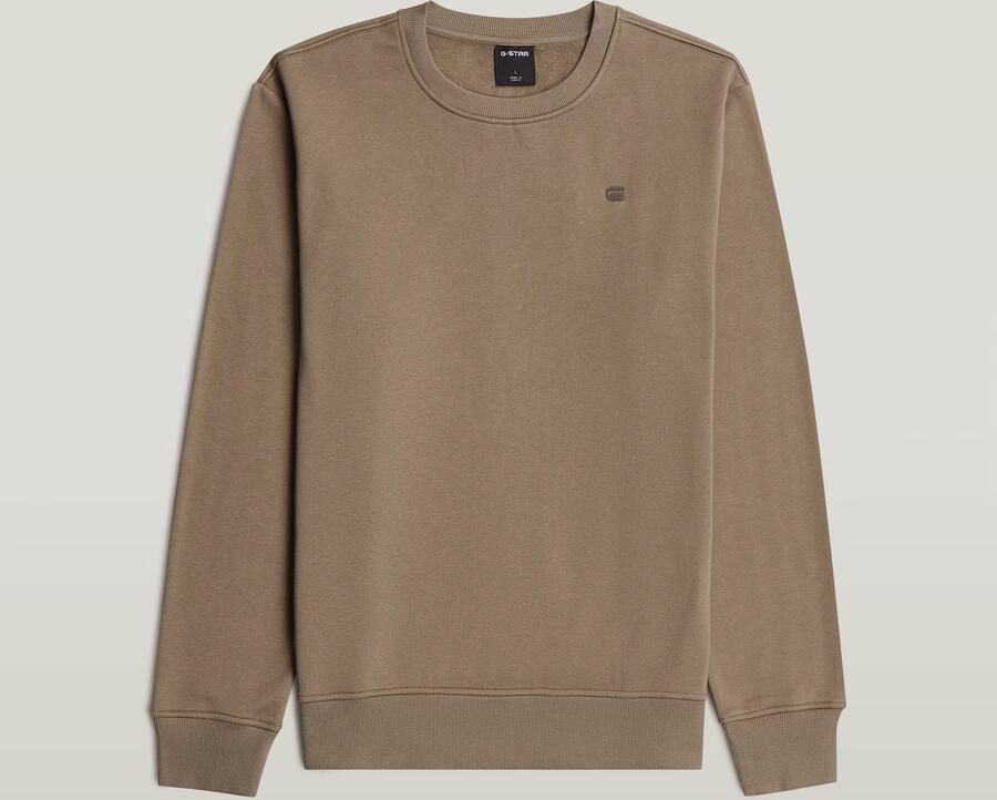 G-Star RAW Logo Sweater Bruin Heren - Foto 3