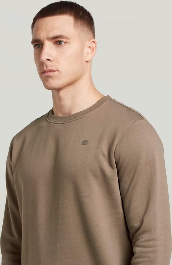 G-Star RAW Logo Sweater Bruin Heren - Foto 4