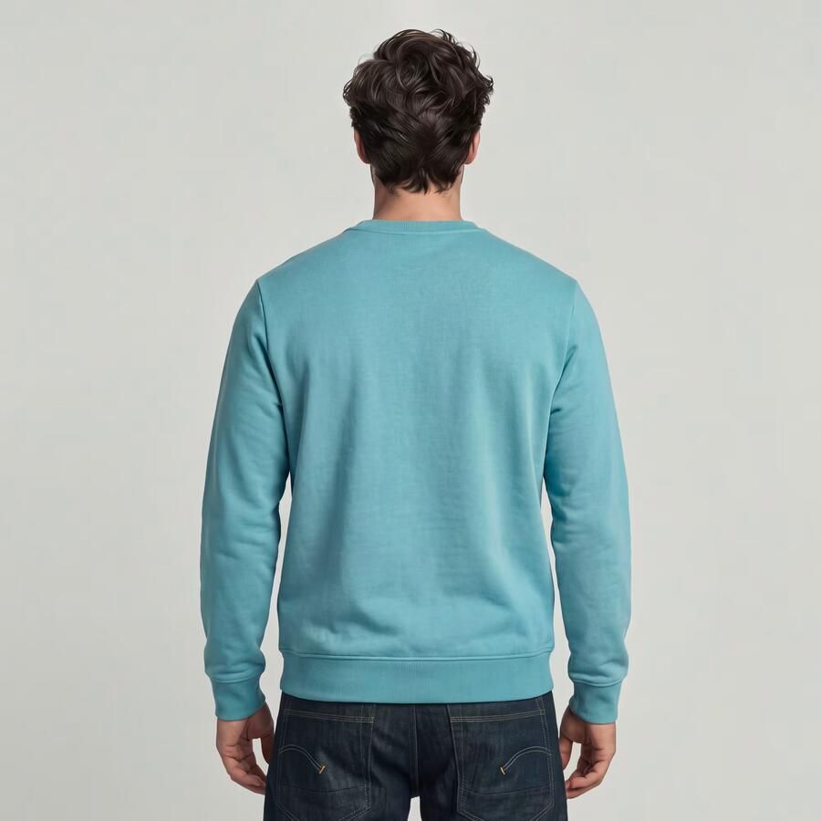 G-Star RAW Logo Sweater Lichtblauw Heren - Foto 2