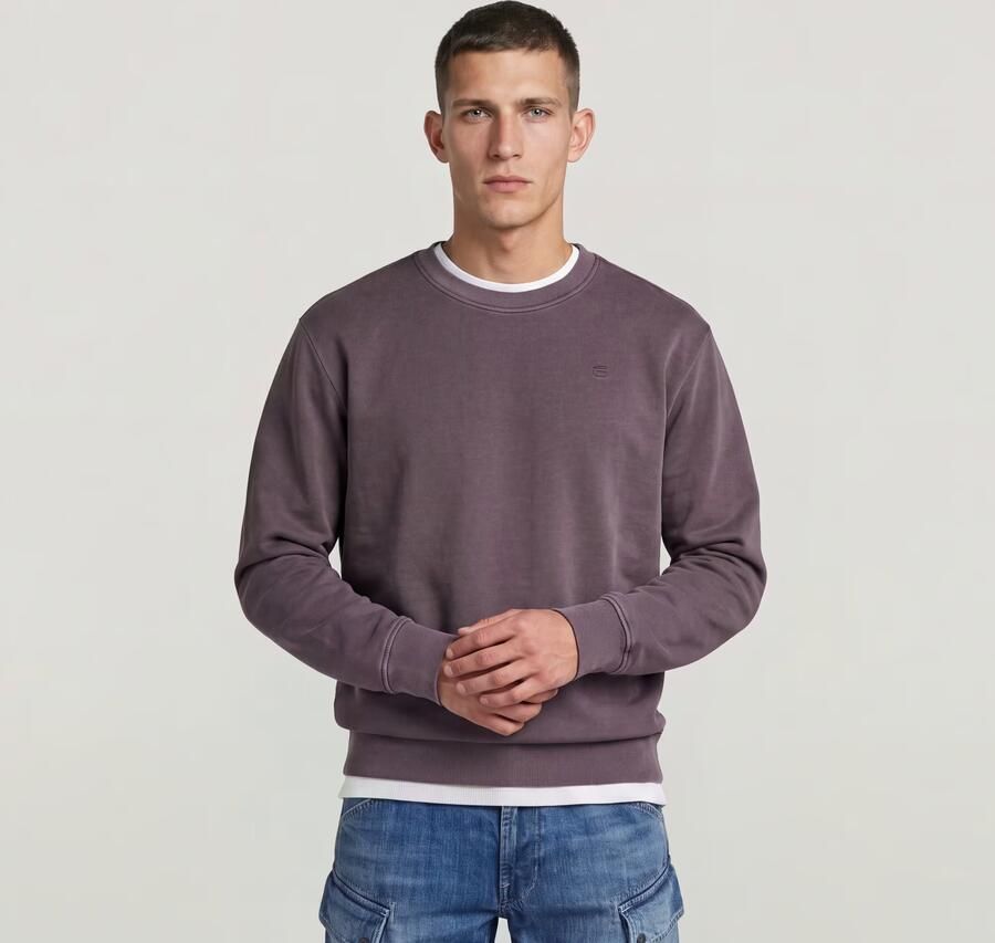 G-Star RAW Logo Sweater Paars Heren - Foto 5