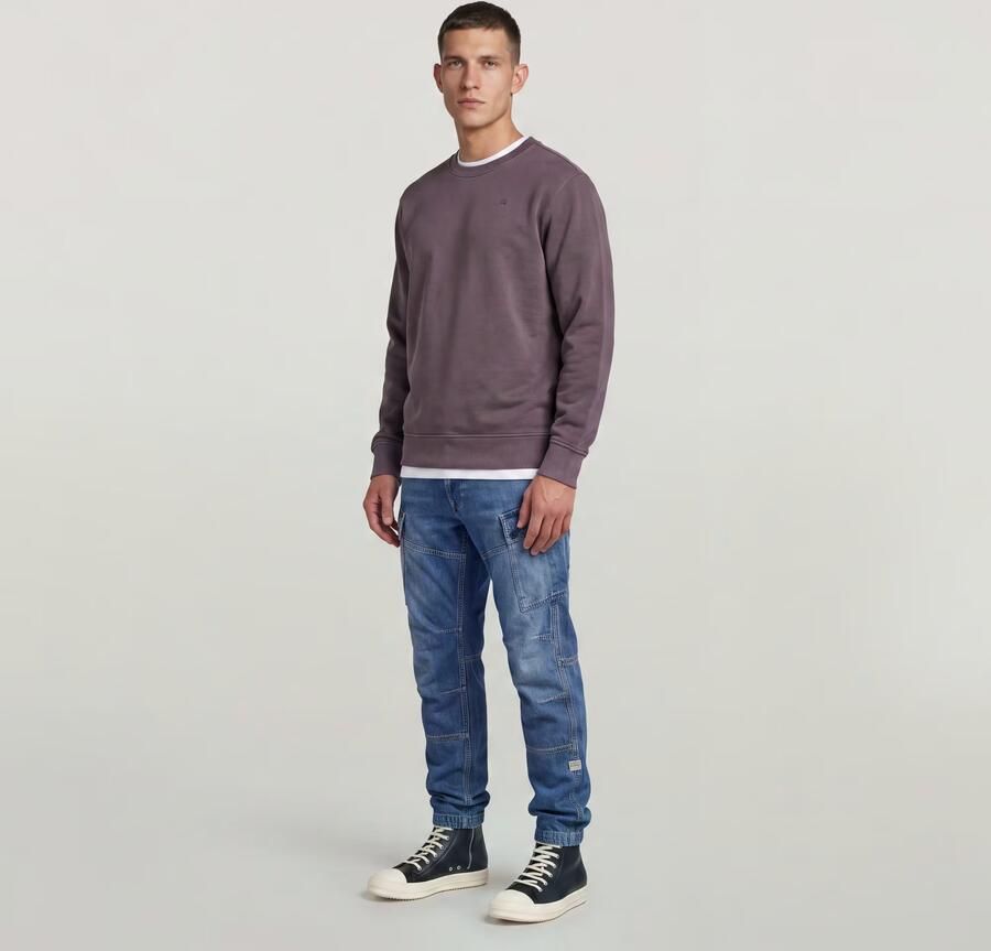 G-Star RAW Logo Sweater Paars Heren - Foto 3