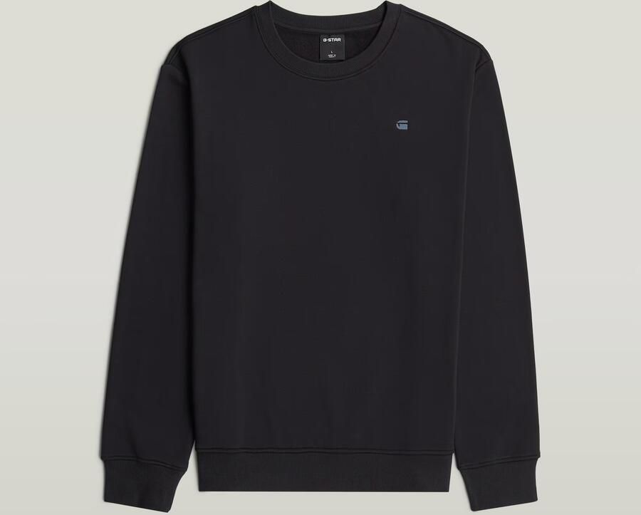 G-Star RAW Logo Sweater Zwart Heren - Foto 4