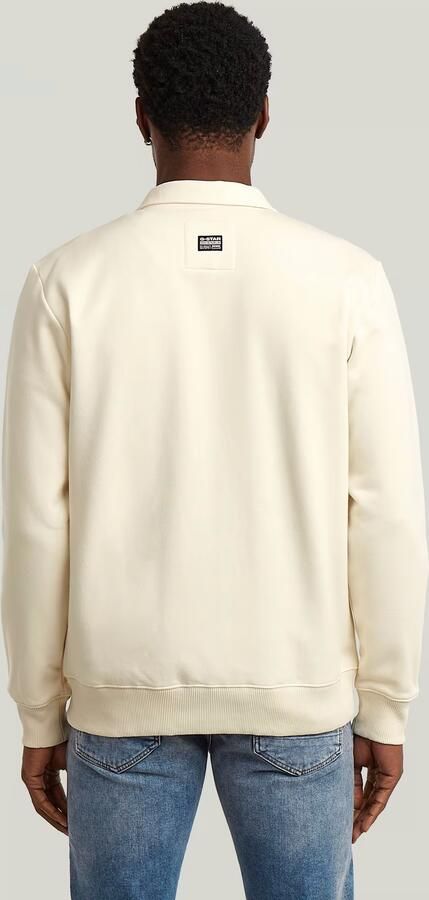 G-Star RAW Logo Zip Thru Sweatvest Beige Heren - Foto 4