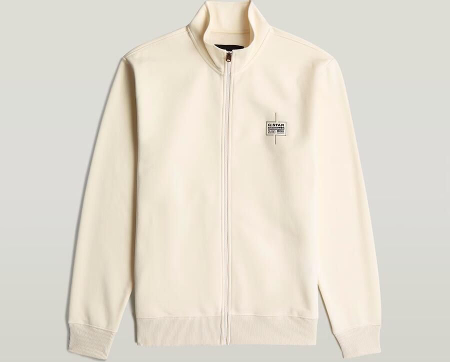 G-Star RAW Logo Zip Thru Sweatvest Beige Heren - Foto 3