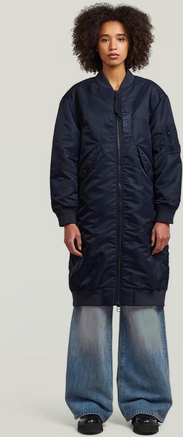 G-Star RAW Long Bomberjack Donkerblauw Dames