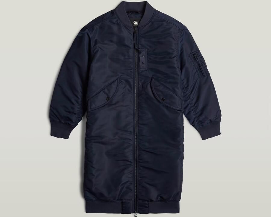 G-Star RAW Long Bomberjack Donkerblauw Dames - Foto 4