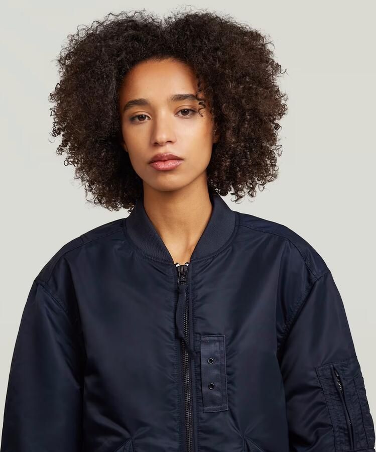 G-Star RAW Long Bomberjack Donkerblauw Dames - Foto 3