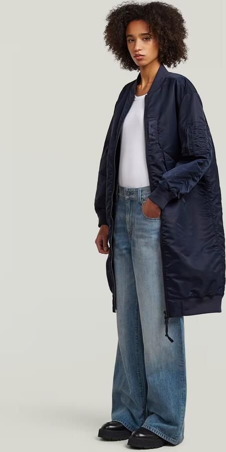 G-Star RAW Long Bomberjack Donkerblauw Dames - Foto 5
