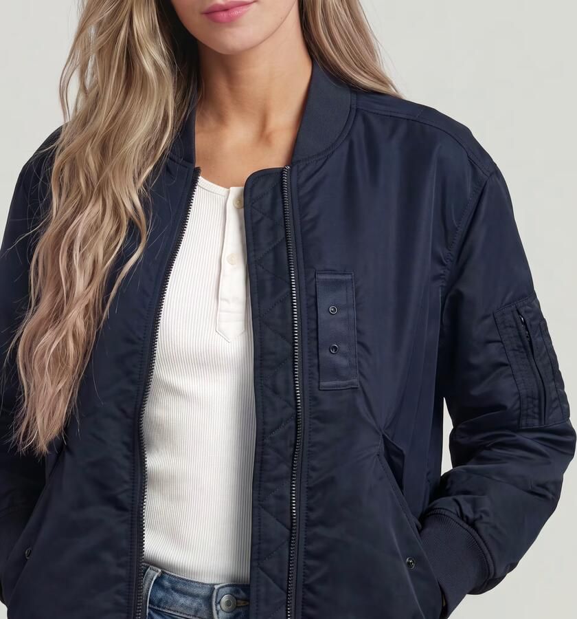 G-Star RAW Long Bomberjack Donkerblauw Dames - Foto 4