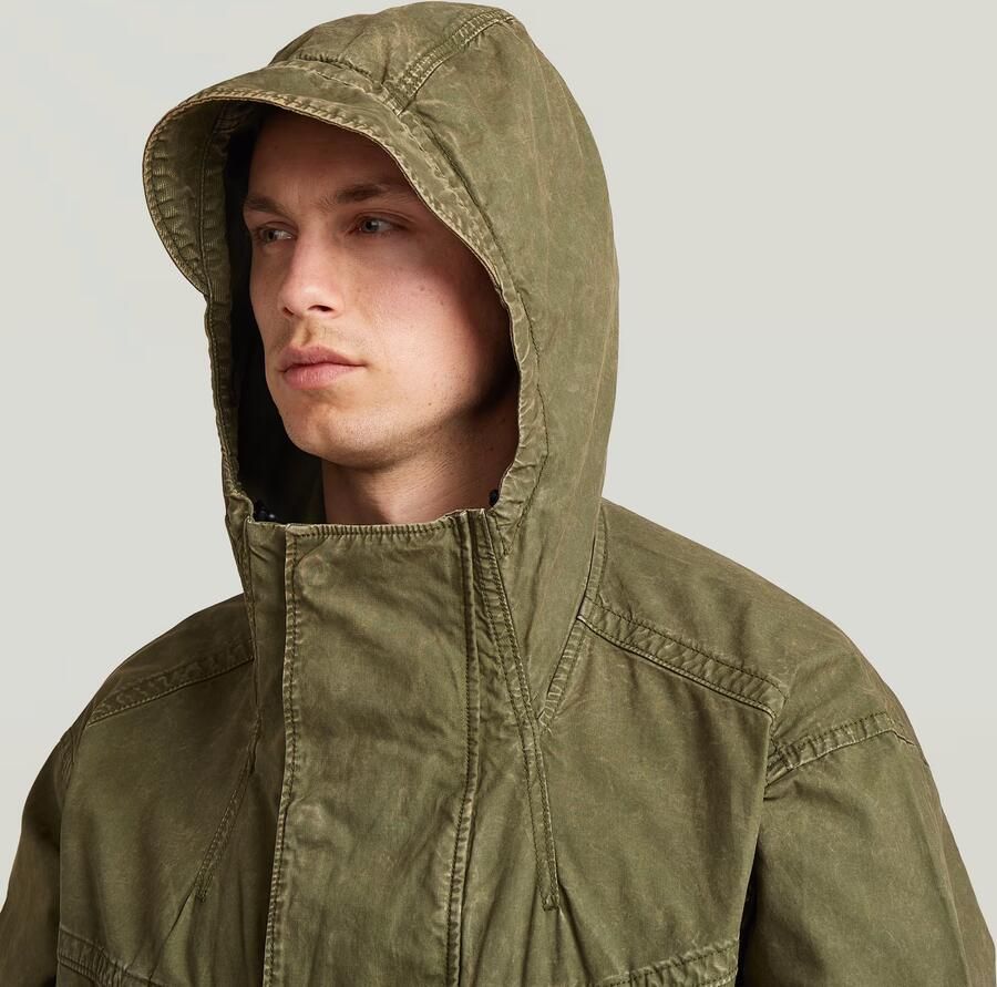 G-Star RAW Long Parka Groen Heren - Foto 3