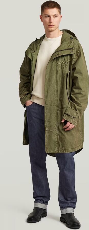 G-Star RAW Long Parka Groen Heren - Foto 6