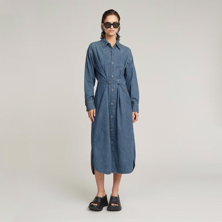 G-Star RAW Long Tab Blousejurk Midden blauw Dames - Foto 7