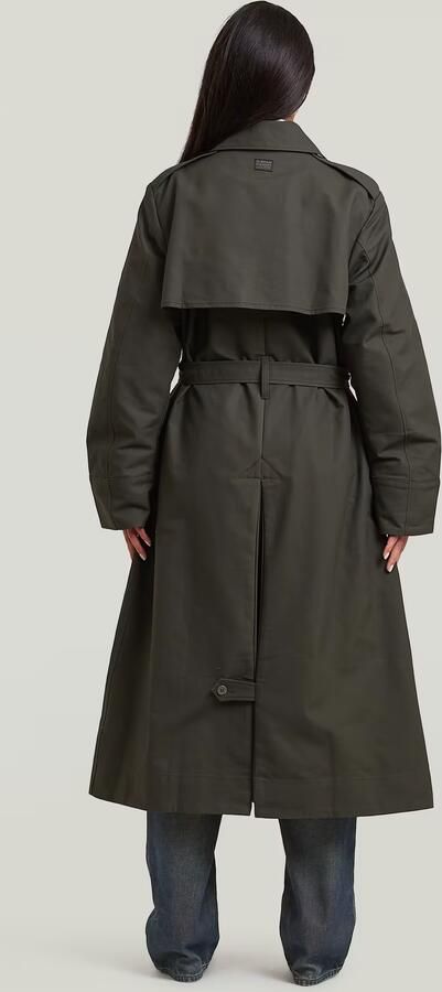 G-Star RAW Long Trenchcoat Grijs Dames - Foto 6
