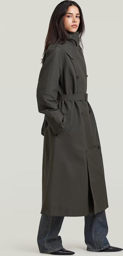G-Star RAW Long Trenchcoat Grijs Dames - Foto 5