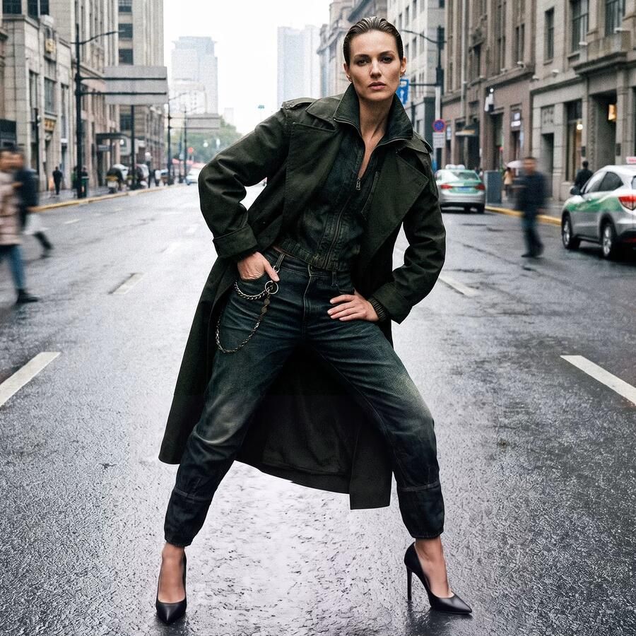 G-Star RAW Long Trenchcoat Grijs Dames - Foto 3