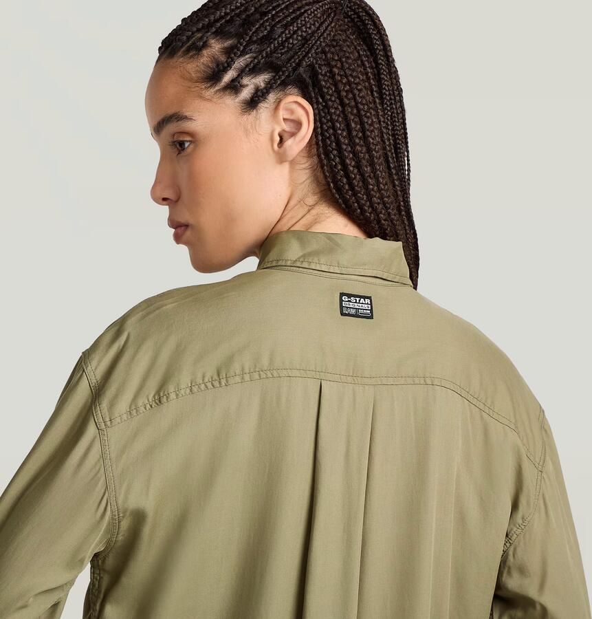 G-Star RAW Longsleeve Blousejurk Groen Dames - Foto 2