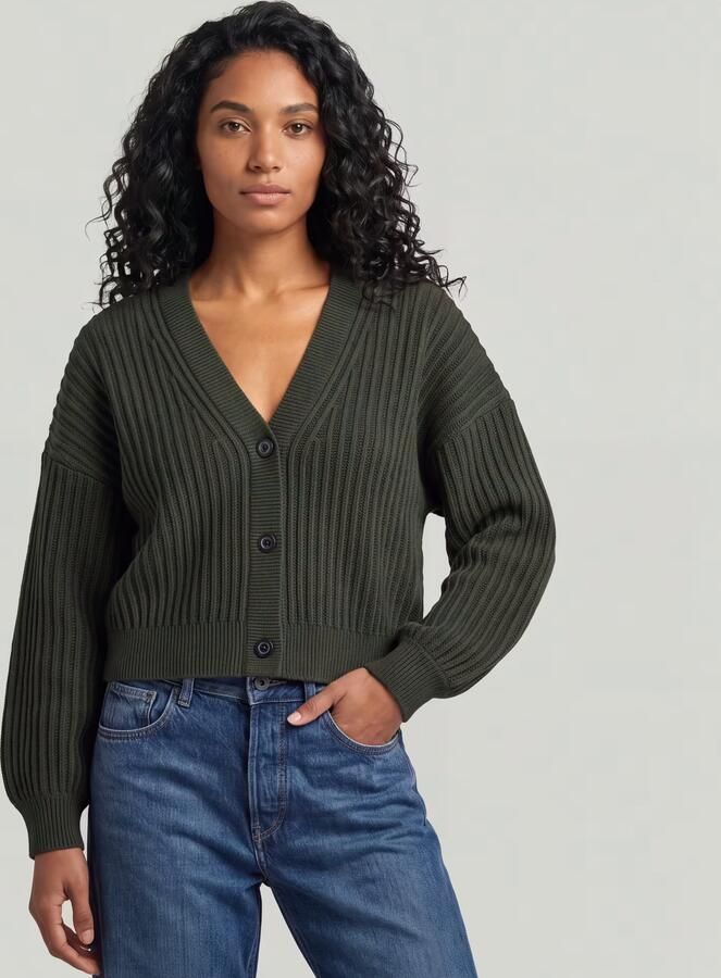 G-Star RAW Loose Cardigan Knit Grijs Dames - Foto 5