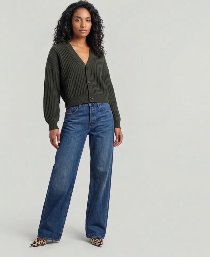 G-Star RAW Loose Cardigan Knit Grijs Dames - Foto 4
