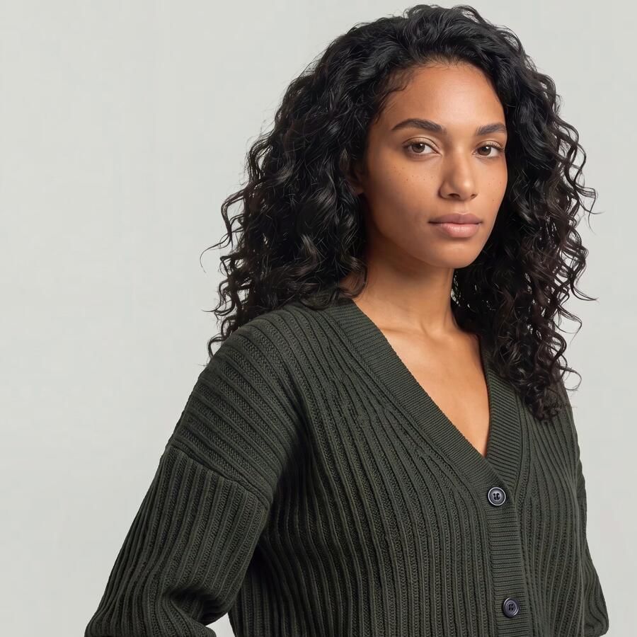 G-Star RAW Loose Cardigan Knit Grijs Dames - Foto 3