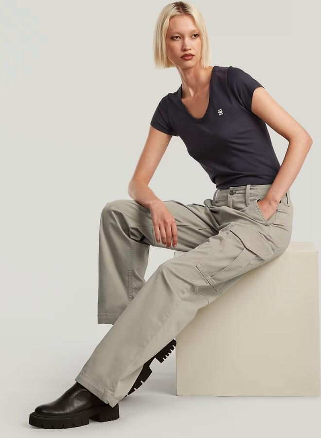 G-STAR straight regular waist cargobroek beige - Foto 9