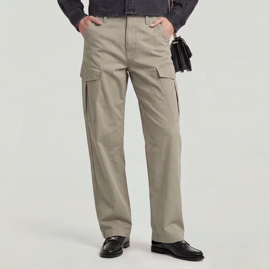 G-STAR straight regular waist cargobroek beige - Foto 5