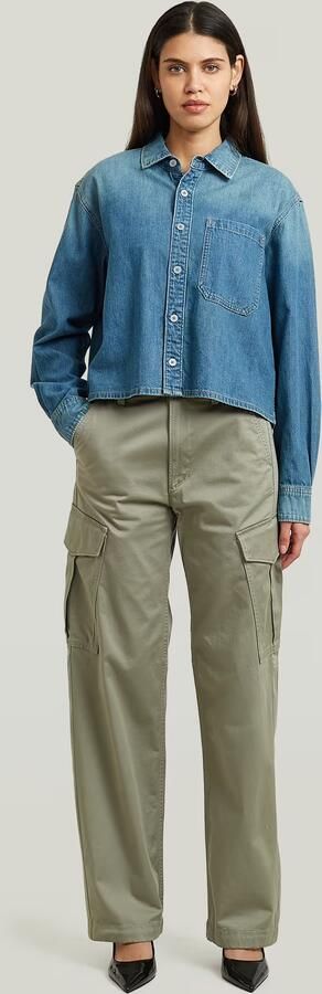 G-Star RAW Loose Cargobroek Groen Dames - Foto 7