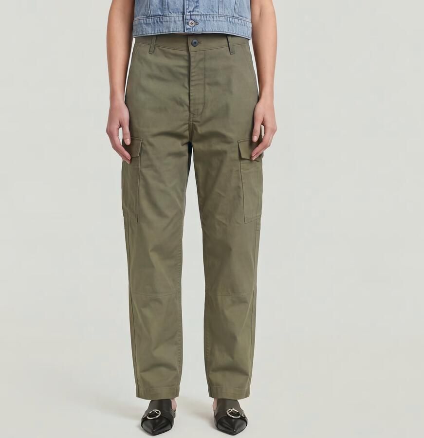 G-Star RAW Loose Cargobroek Groen Dames - Foto 4