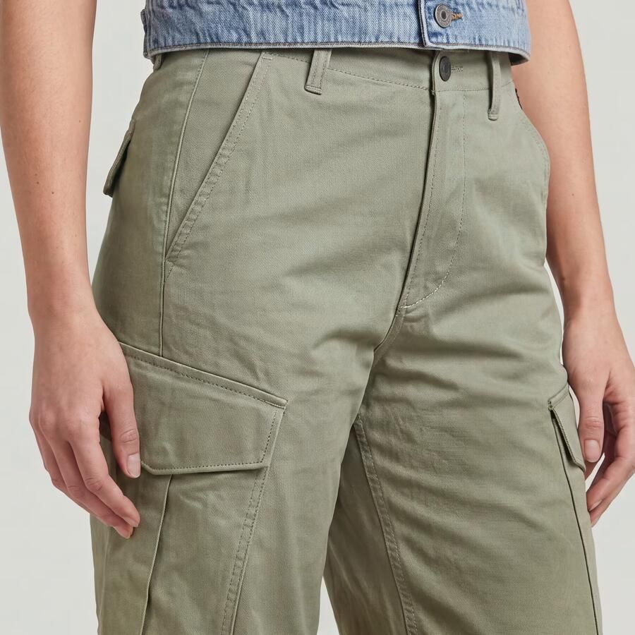 G-Star RAW Loose Cargobroek Groen Dames - Foto 3