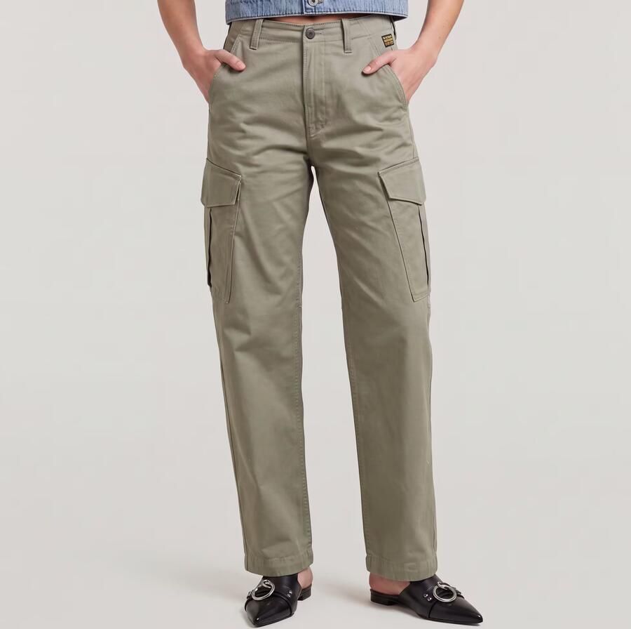 G-Star RAW Loose Cargobroek Groen Dames - Foto 4