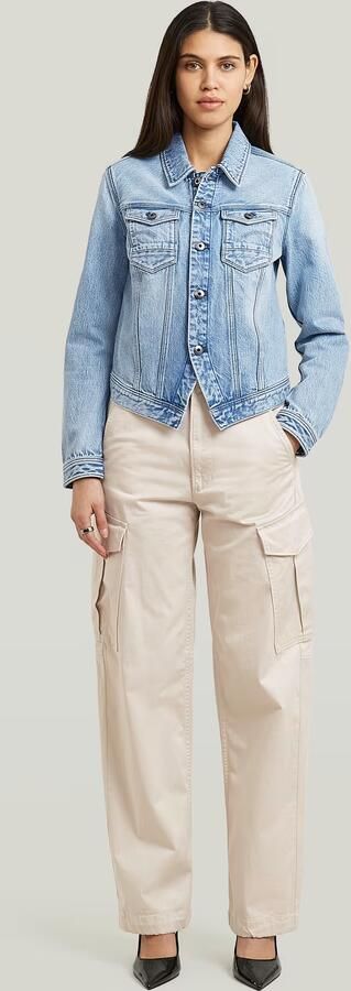G-Star RAW Loose Cargobroek Wit Dames - Foto 6