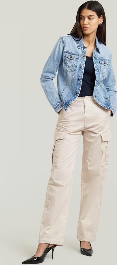 G-Star RAW Loose Cargobroek Wit Dames - Foto 5