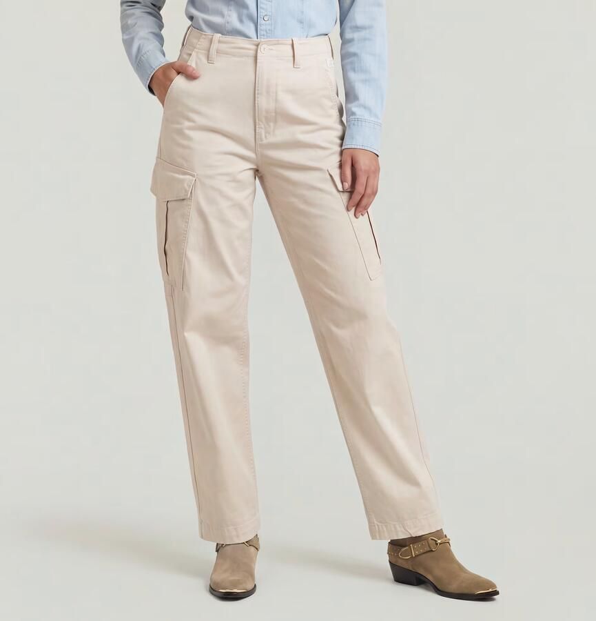 G-Star RAW Loose Cargobroek Wit Dames - Foto 4