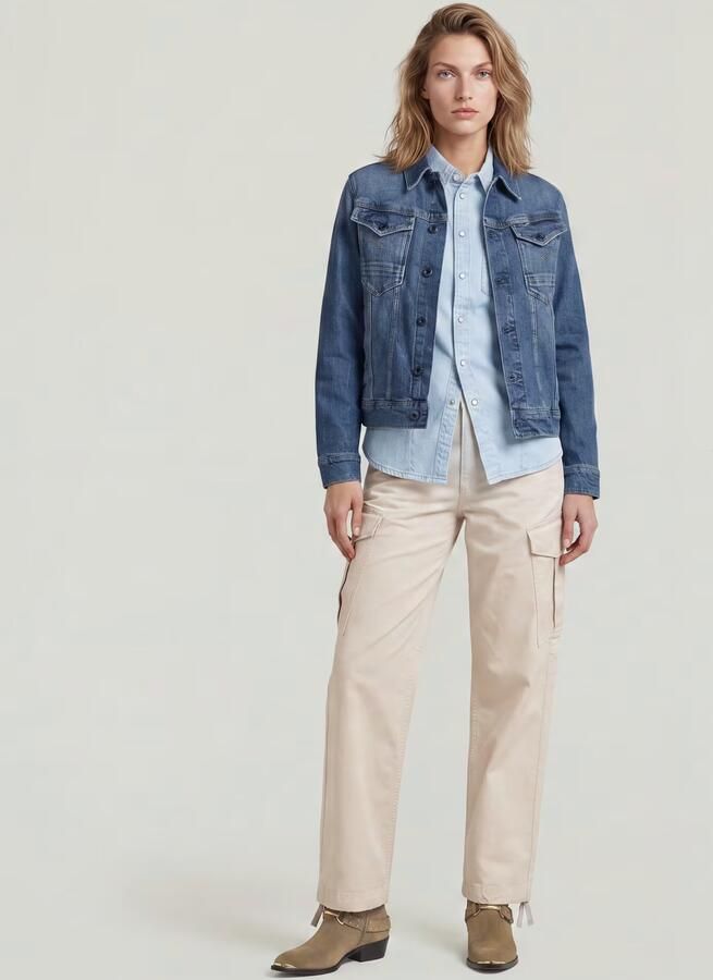 G-Star RAW Loose Cargobroek Wit Dames - Foto 6