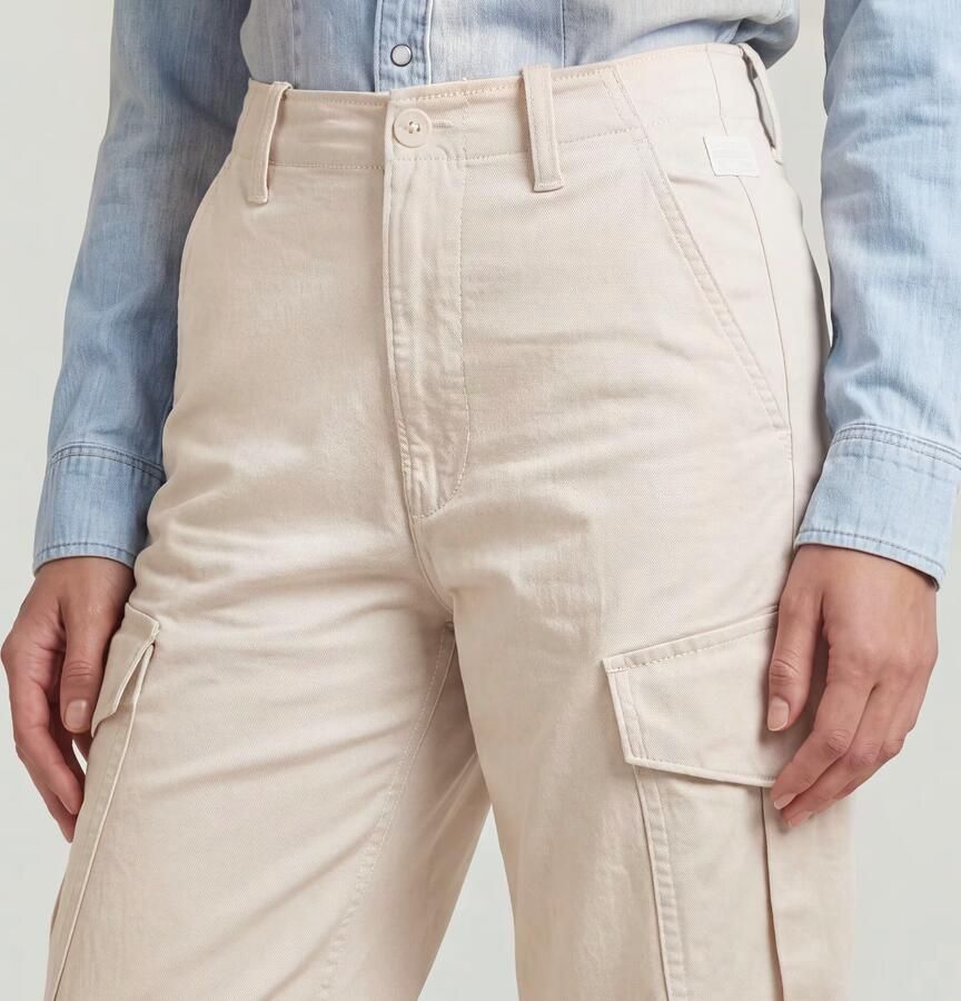 G-Star RAW Loose Cargobroek Wit Dames - Foto 5