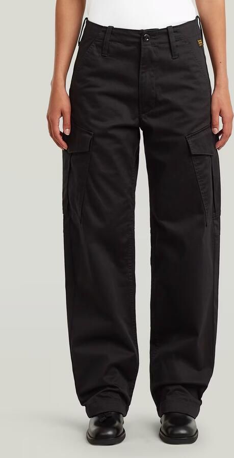 G-Star RAW Loose Cargobroek Zwart Dames