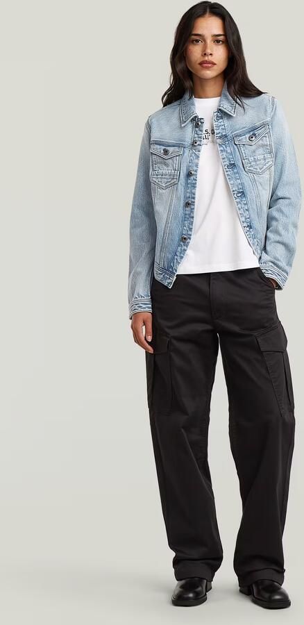 G-Star RAW Loose Cargobroek Zwart Dames - Foto 6