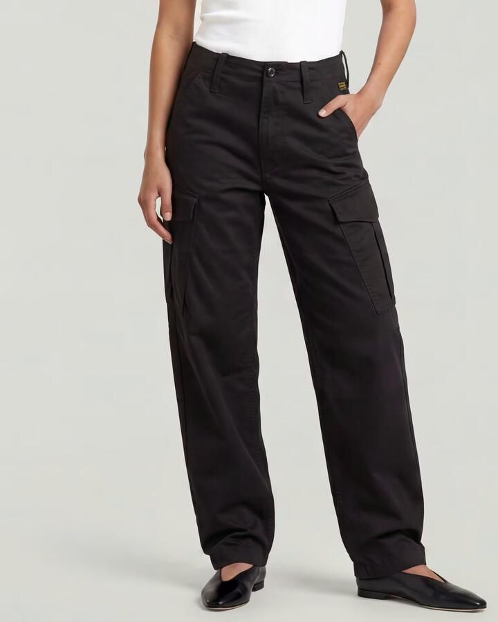 G-Star RAW Loose Cargobroek Zwart Dames - Foto 4
