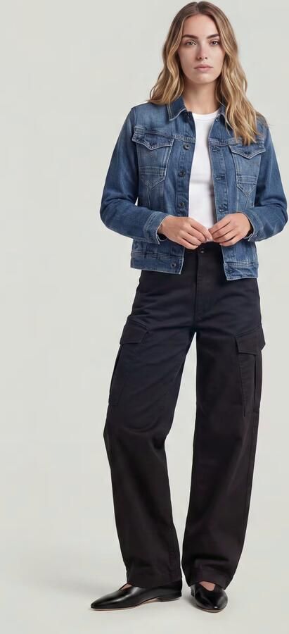 G-Star RAW Loose Cargobroek Zwart Dames - Foto 6