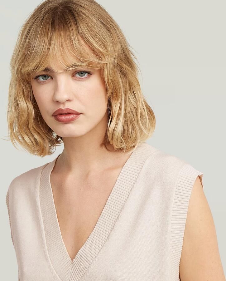 G-Star RAW Loose Gebreide Spencer Wit Dames - Foto 4