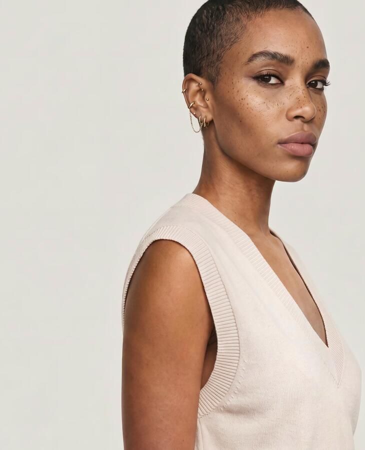 G-Star RAW Loose Gebreide Spencer Wit Dames - Foto 3