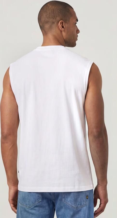 G-Star RAW Loose Graphic Sleeveless T-Shirt Wit Heren - Foto 5